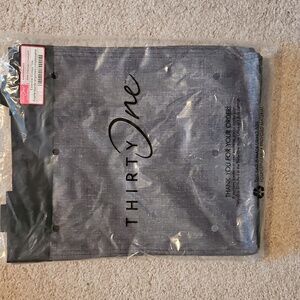 Essential storage tote thirty one Charcoal Crosshatch